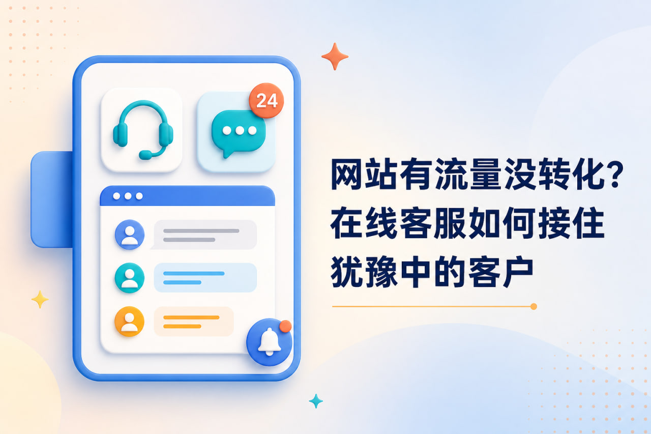 网站有流量没转化?在线客服如何接住犹豫中的客户